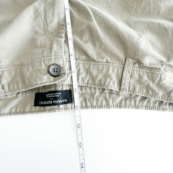 Banana Republic Womens Casual Pants Girlfriend Fit Light Olive Green Size 14 - Picture 7 of 9
